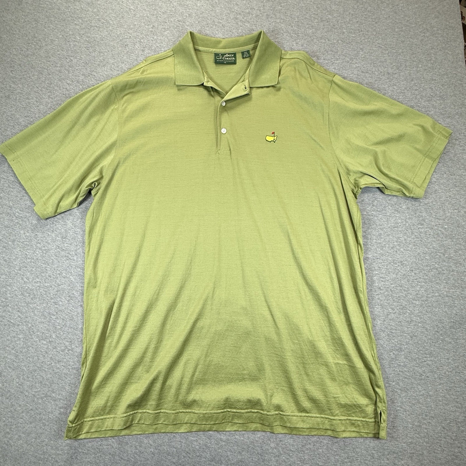 Masters Tournament Golf Polo Shirt Mens Xl Green Amen Corner Augusta Georgia